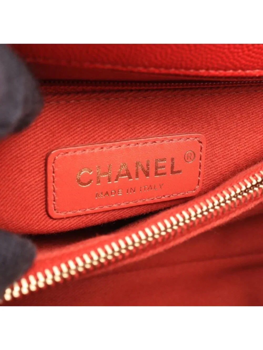 Chanel Handbag Coco Handle 29 Top Flap Bag Quilted Red Caviar Leather 2-Way